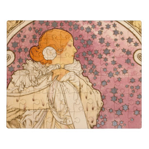 Mucha Art Nouveau Woman Beauty Jigsaw Puzzle