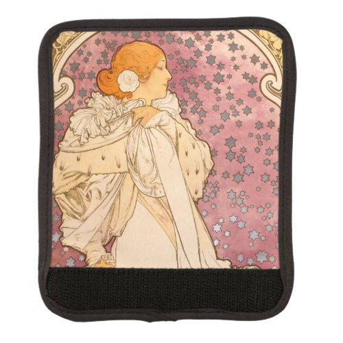Mucha Art Nouveau Woman Beauty Luggage Handle Wrap