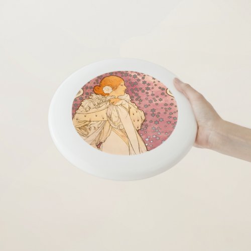 Mucha Art Nouveau Woman Beauty Wham_O Frisbee