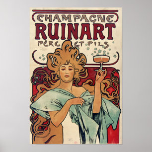 Mucha - Champagne Poster
