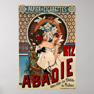 Mucha -  Cigarettes Rolling Paper 1898 Poster