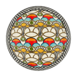 Mucha Cliff Japanese Art Deco Charcuterie Board