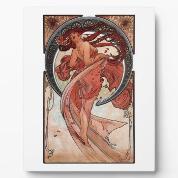 Mucha Dance Art Deco Poster Plaque by EDDESIGNS at Zazzle