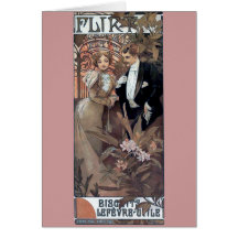 Mucha flirt woman man romantic love