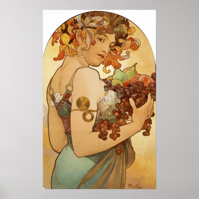 Mucha - Fruit Poster (Front)