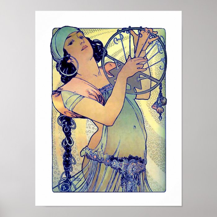 Mucha Gypsy girl Posters