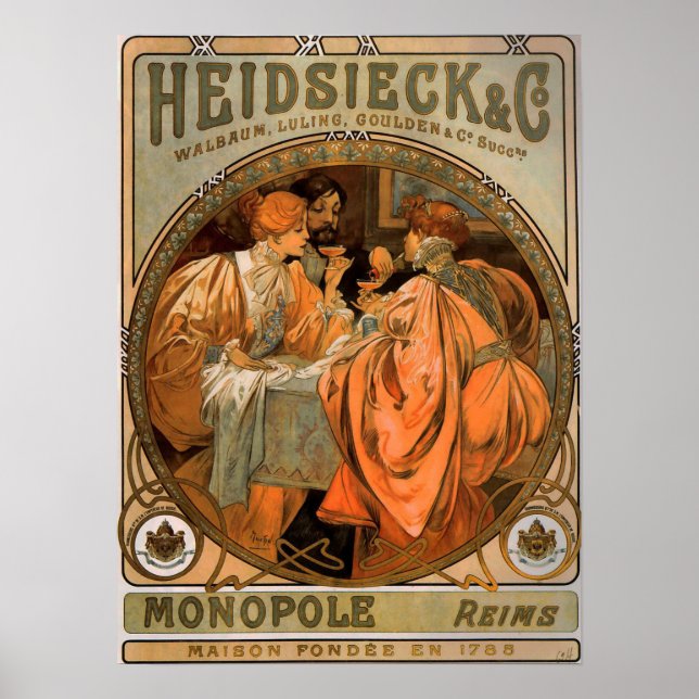 Mucha - Heidsieck And Co 1901 Poster (Front)
