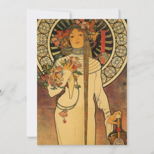 Mucha La Trappistine Personalized Invitations