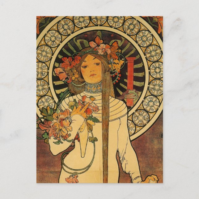 Mucha La Trappistine Postcard (Front)