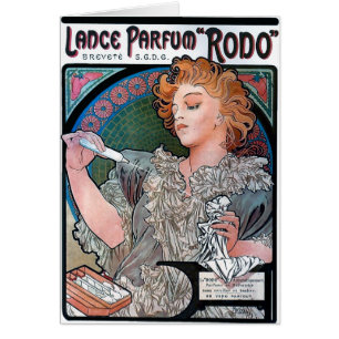 Mucha Lance Parfum Rodo perfume advertisement Cards