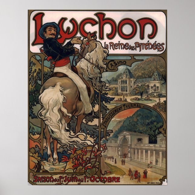 Mucha - Luchon 1895 Poster (Front)