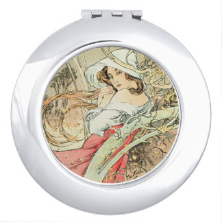 Mucha November Compact Mirror