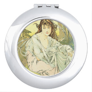 Mucha October Compact Mirror