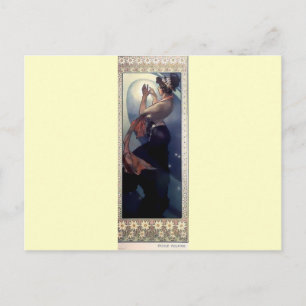 Mucha Polar Star Art Deco Postcard