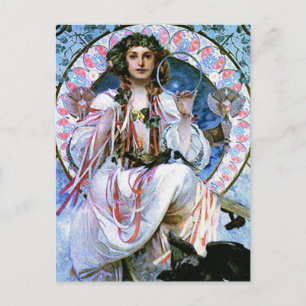Mucha Postcard: Alphonse Mucha - Slavia Postcard