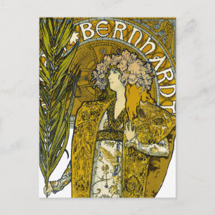 Mucha - Sarah Bernhardt - Gismonda Postcard
