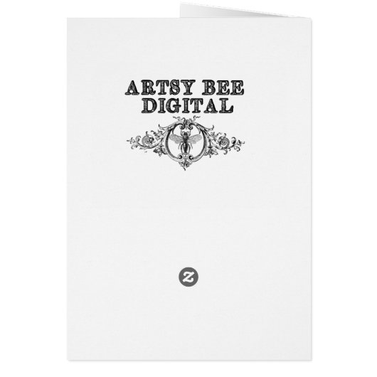 Mucha Vintage Design Card (Back)