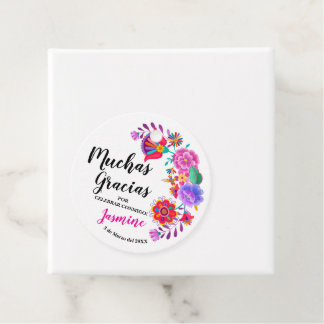 Muchas Gracias Birthday Fiesta Favor Tags