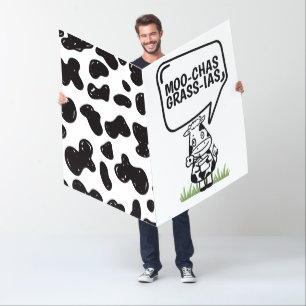 Muchas Gracias Cow Themed Many Thanks Funny Card