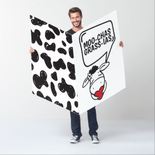 Muchas Gracias Cow Themed Many Thanks Funny Card