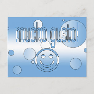 Mucho Gusto! Argentina Flag Colors Pop Art Postcard