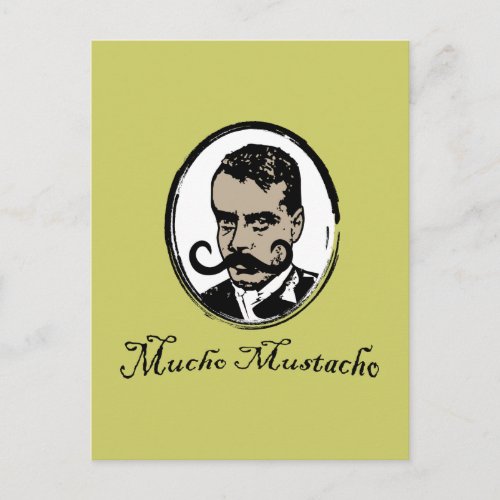 Mucho Mustacho _ Zapata Postcard