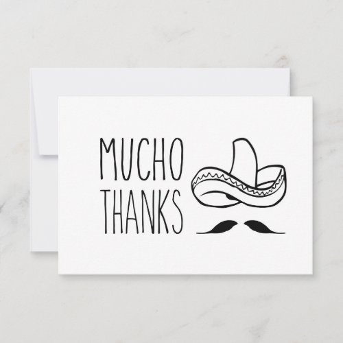 Mucho Thanks Thank You Card Thank You Card