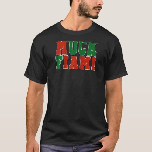 Muck Fiami Funny Miami Hater Raglan T_Shirt
