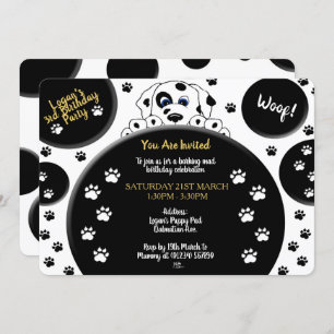 Mucky Paws Dalmatian Invitations