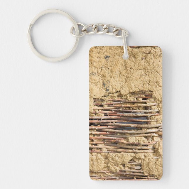 Mud and wattle wall keychain (Front)