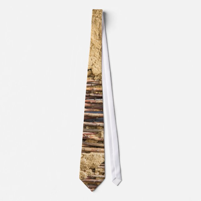 Mud and wattle wall neck tie (Front)