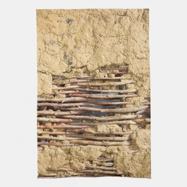 Mud and wattle wall towel (Vertical)