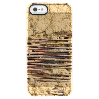 Mud and wattle wall clear iPhone SE/5/5s case