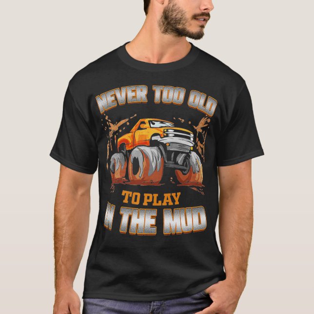 Mud Bogging Mudding Racing Premium  T-Shirt (Front)