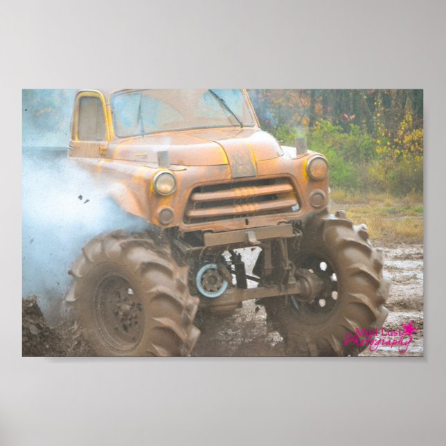 Mud Bogging Truck Poster (Front)