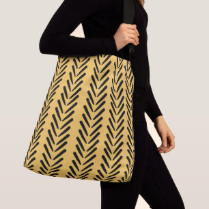 Mud Cloth Arrow Glam #5 #pattern #decor #art Crossbody Bag