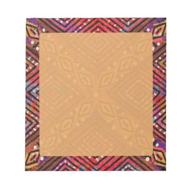 Mud Cloth Inspired Pattern Notepad (Front)