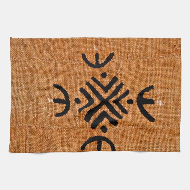 Mud cloth orange (Horizontal)