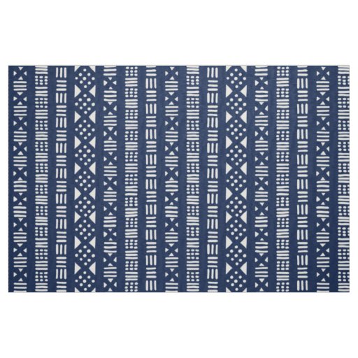 Mud Cloth Style Pattern 01 - Indigo Style