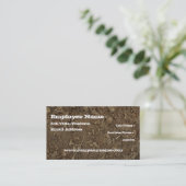 Mud Dirt Fill Business Card Template (Standing Front)