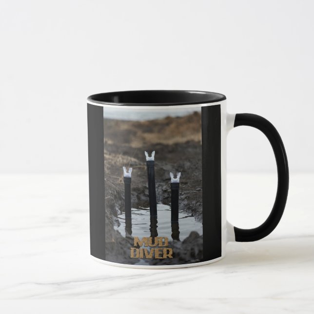 Mud Diver black left hand combo mug (Right)