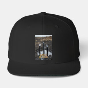 Mud Diving black 6 panel snapback cap
