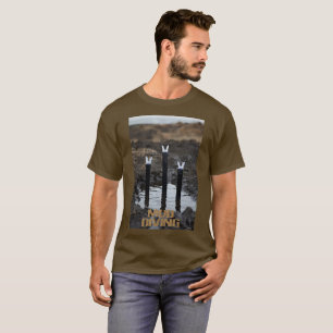 Mud Diving men brown T-shirt
