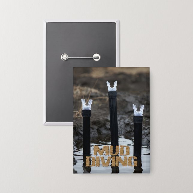 Mud Diving w title rectangle button (Front/Back)