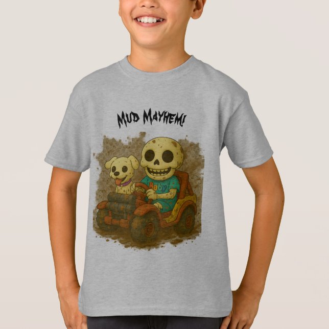 Mud Mayhem with Baby and Waggles™ Off-Road Tee (Front)