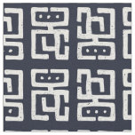 Mud Print Inspired Pattern | Black/White Fabric