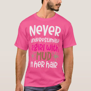 Mud Run 5K Runners Running Team Muddy Hair Dont T-Shirt