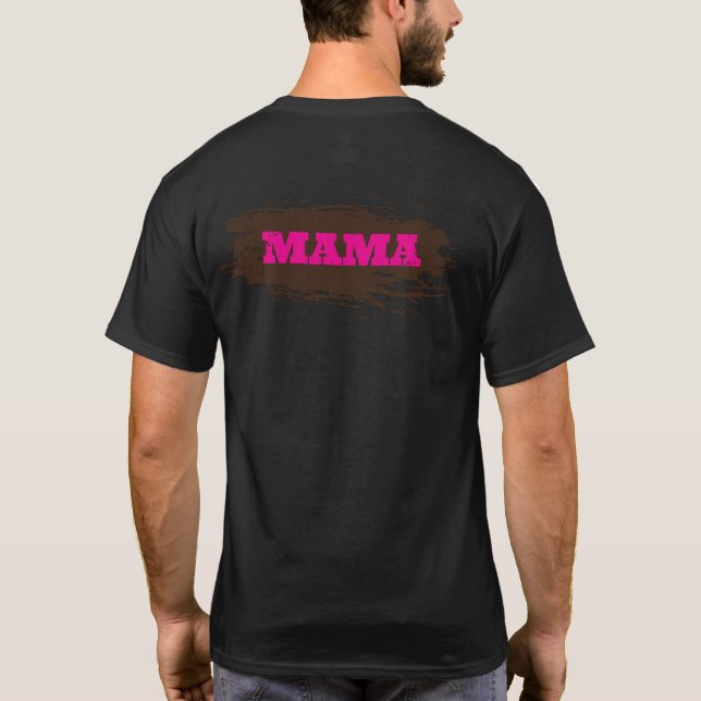 Mud Run Fun Custom Name T-Shirt (Back)