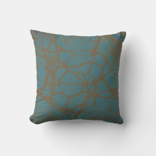 Teal and best sale tan pillows