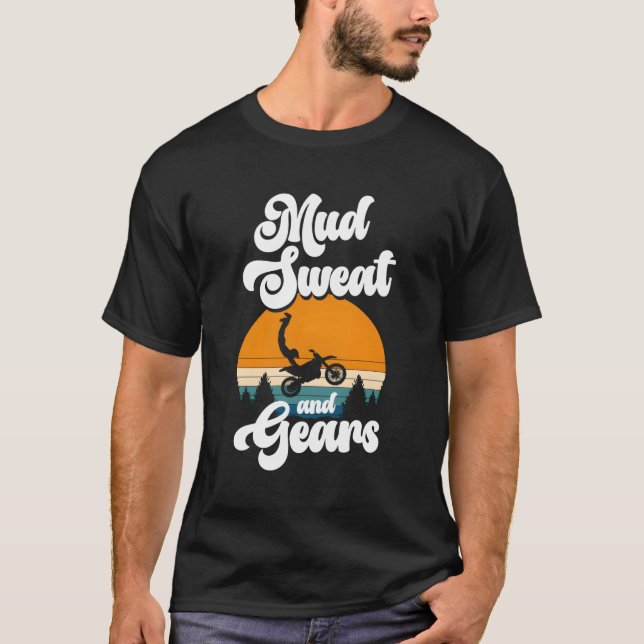 Mud Sweat And Gears Motocross T-Shirt (Front)